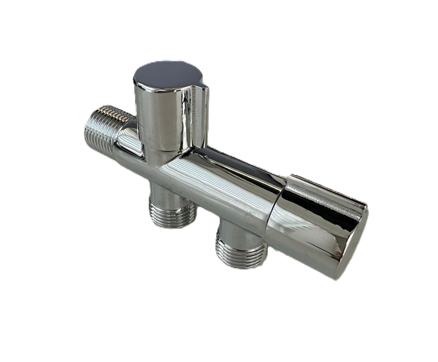 ברז זוויתי כפול מפואר 1/2" * 1/2" * 1/2" שידב