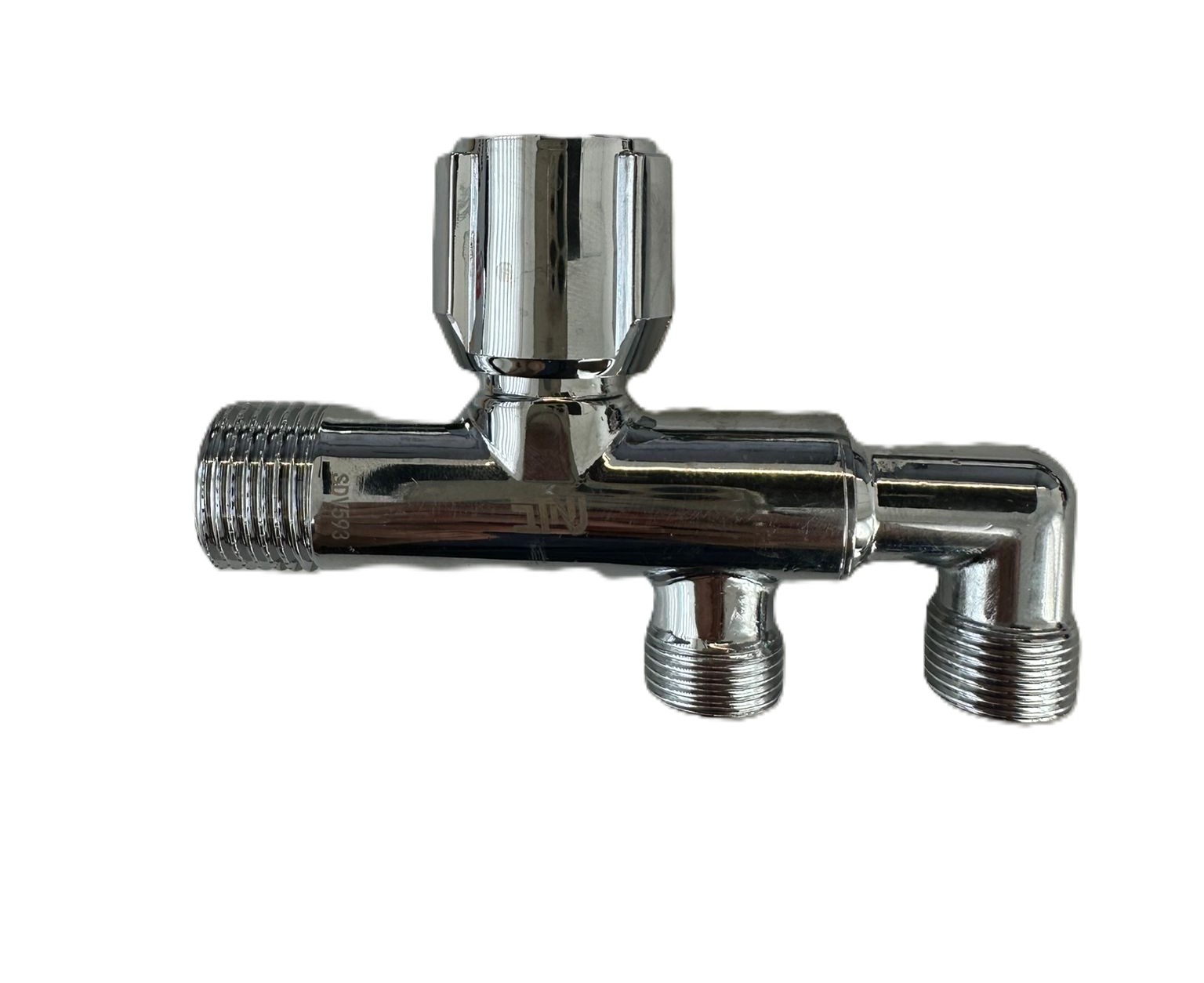 ברז זוויתי כפול 1/2 * 3/8 * 3/8