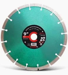 דיסק יהלום "9 סגמנט לחיתוך בטון בלוק רעף גמל שריד