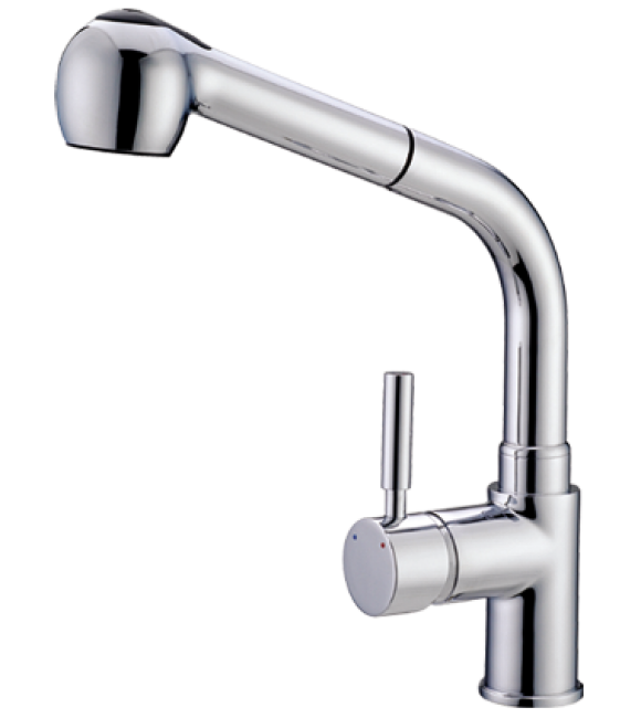 ברז מטבח נשלף 59810 סדרת גליל מדגל