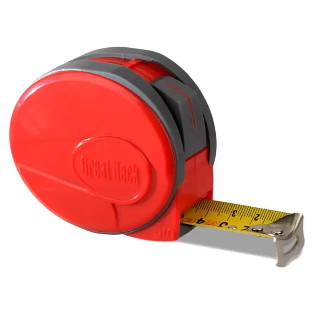 מטר גומי אדום 5 מ'