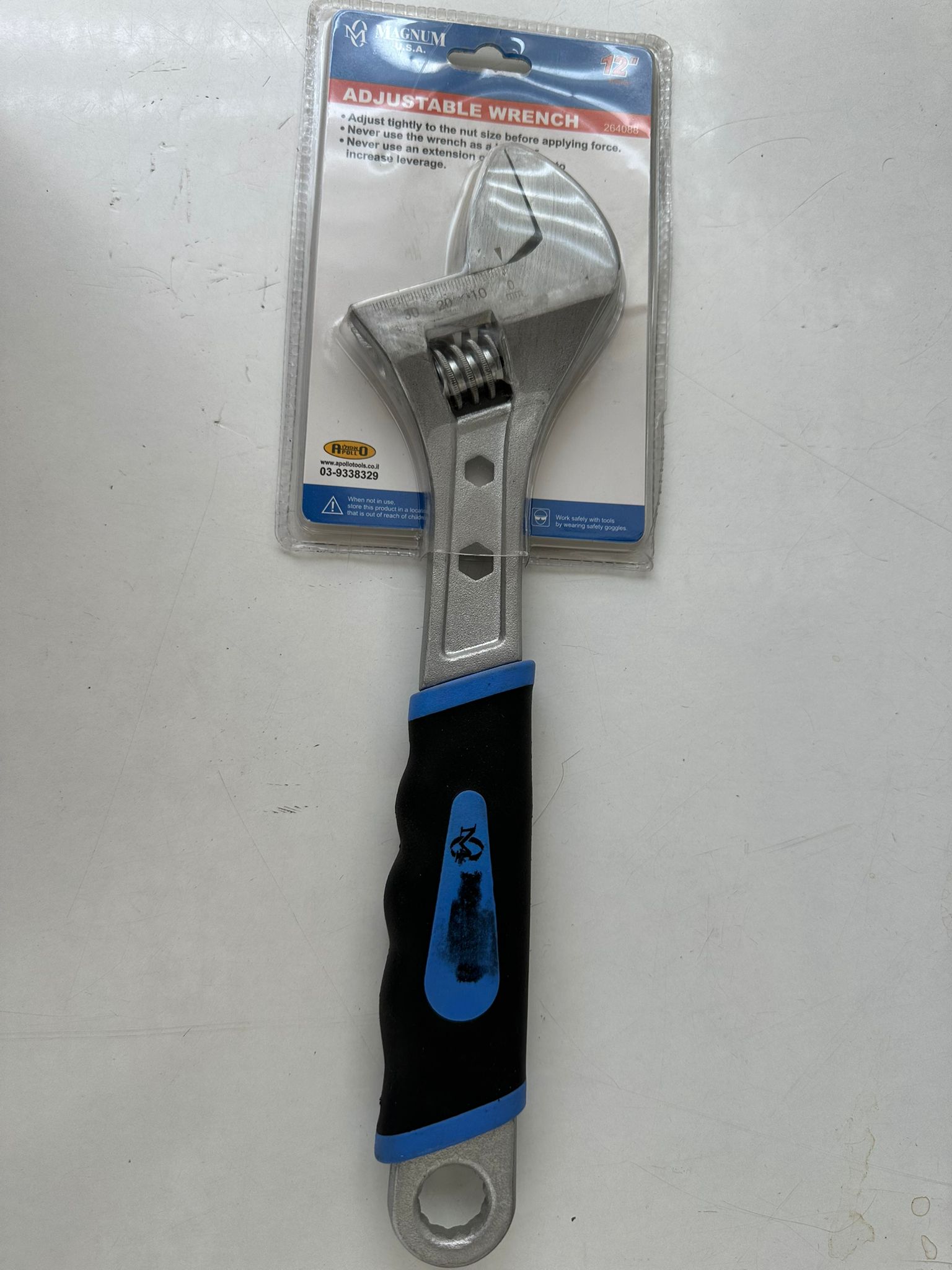 מפתח שוודי מקצועי 12 אינץ' מגנום