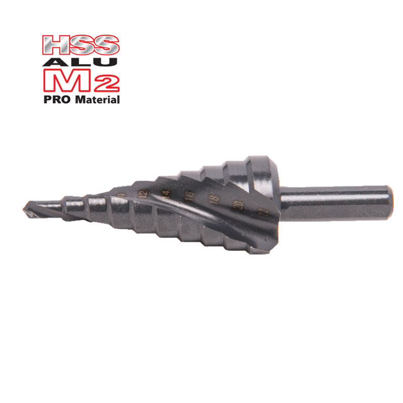 מקדח מדורג ספירלי HSS ALU M2 PRO ביטק במידות שונות