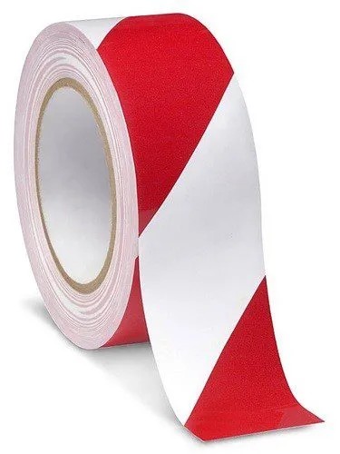 סרט סימון אזהרה אדום לבן 500 מטר