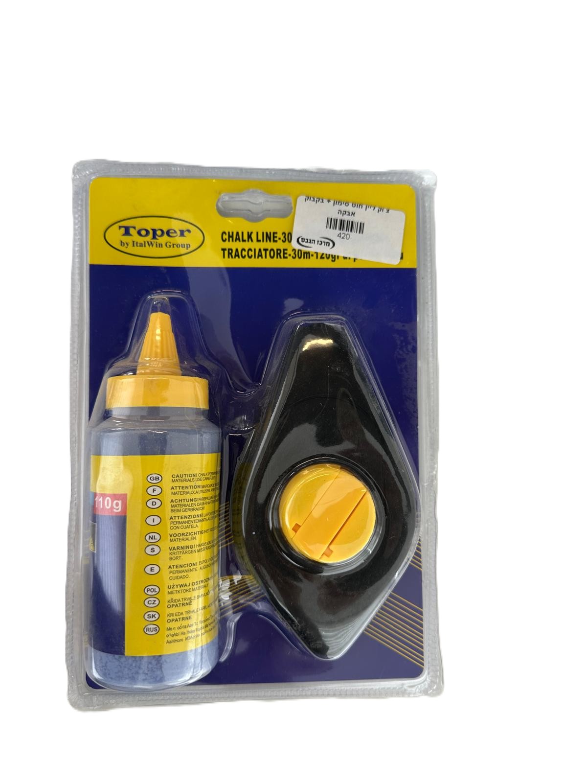 צ'וק ליין חוט סימון + בקבוק אבקה TOPPER