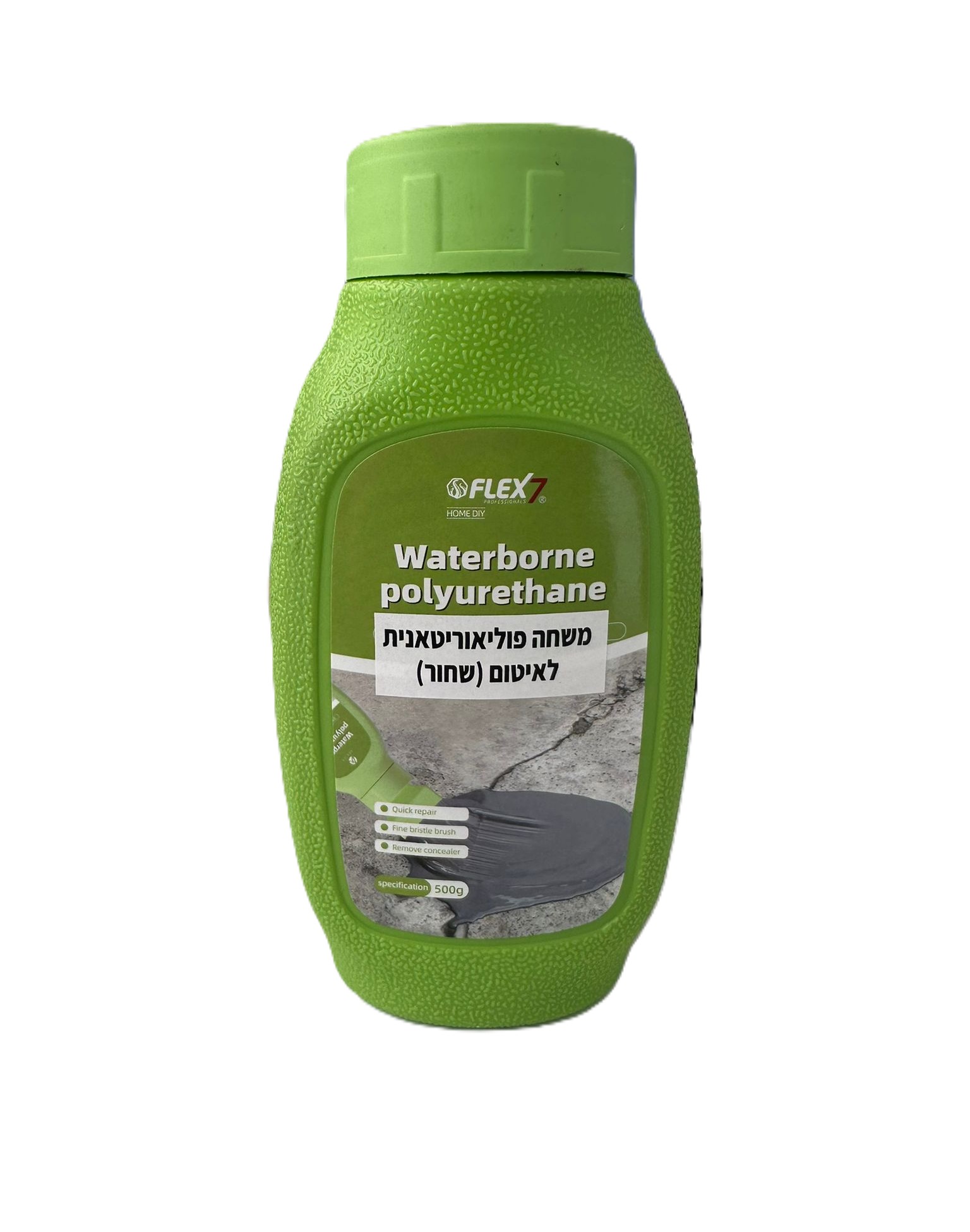 צבע פוליאוריתן לאיטום + מברשת 1/2 ליטר (פלקס-7)