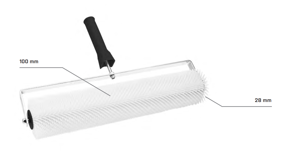 רולר קוצים 100 מ"מ 28/500 Solid