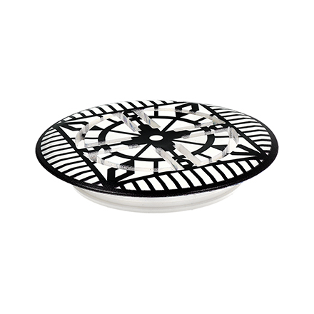 רשת מעוצבת חום לבן מנדלה