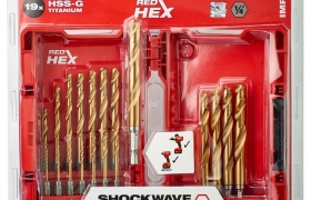 סט 19 מקדחי טיטניום לאימפקט 2-3 מ"מ של חברת מילווקי