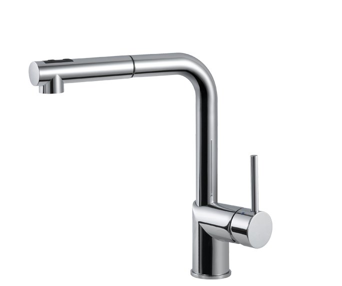 ברז מטבח נשלף 304664 פיה מסתובבת כרום חמת HAMAT