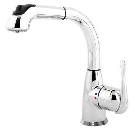 ברז נשלף למטבח 8810 סדרת ניו טאץ מדגל