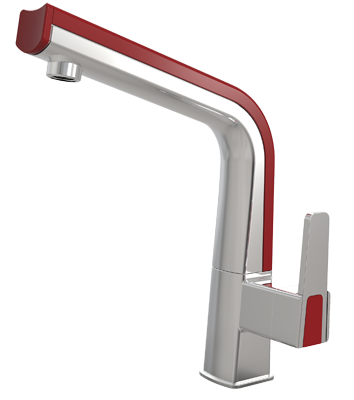 ברז מטבח אדום דגם מאטיס מבית מדגל