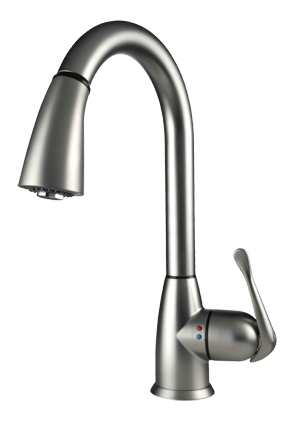 ברז מטבח ניקל מוברש נשלף 8174 ניו טאץ מדגל