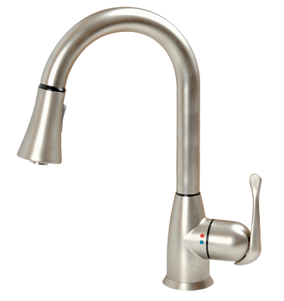 ברז מטבח נשלף ברש ניקל 8184 ניו טאץ מדגל